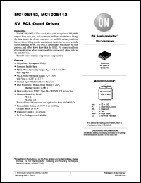 Click here to download MC100E112FNG Datasheet