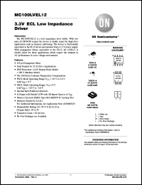 Click here to download MC100LVEL12DR2G Datasheet