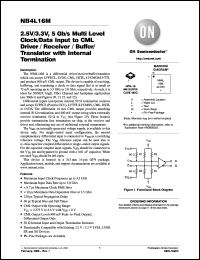 Click here to download NB4L16 Datasheet
