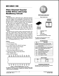 Click here to download MC10SX1190DTG Datasheet
