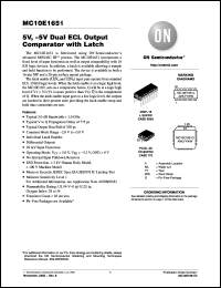 Click here to download MC10E1651FNG Datasheet