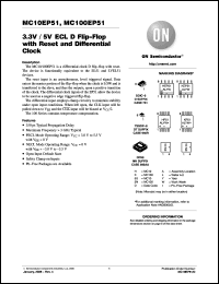 Click here to download MC100EP51MNR4G Datasheet