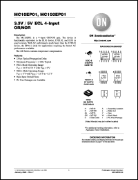 Click here to download MC100EP01DTR2 Datasheet