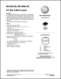 Click here to download MC100E150FNG Datasheet
