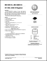 Click here to download MC100E151FNR2G Datasheet