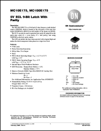 Click here to download MC10E175FNG Datasheet