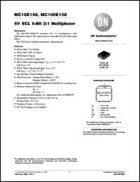 Click here to download MC10E158FNG Datasheet