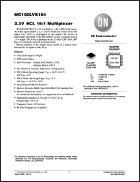 Click here to download MC100LVE164FAG Datasheet