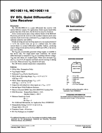 Click here to download MC10E116FNR2G Datasheet