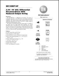Click here to download MC100EP16FDR2 Datasheet
