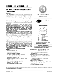 Click here to download MC100E445FNG Datasheet