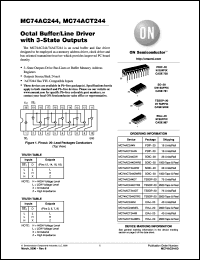 Click here to download MC74AC244DWG Datasheet