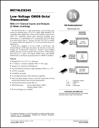 Click here to download MC74LCX245MELG Datasheet