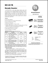 Click here to download MC14017BDR2G Datasheet