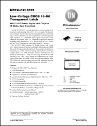 Click here to download M74LCX16373DTR2G Datasheet