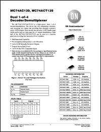 Click here to download MC74AC139DTR2G Datasheet