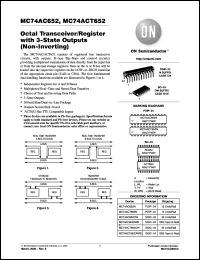 Click here to download MC74ACT652DWG Datasheet