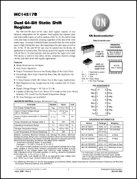 Click here to download MC14517BDWR2G Datasheet