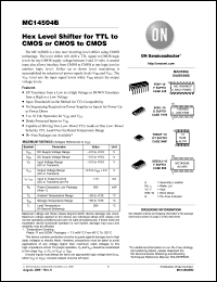 Click here to download MC14504BDTR2 Datasheet