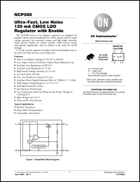Click here to download NCP580SQ15T1 Datasheet