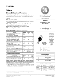 Click here to download T2500DG Datasheet