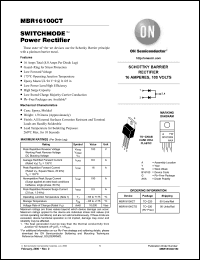 Click here to download MBR16100CT Datasheet