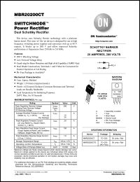 Click here to download MBR20200CTG Datasheet