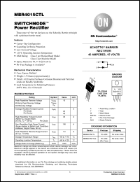 Click here to download MBR4015CTLG Datasheet
