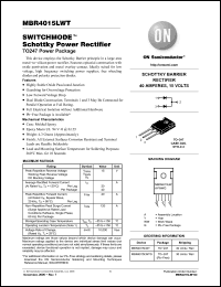 Click here to download MBR4015LWTG Datasheet