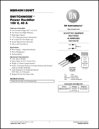 Click here to download MBR40H100WTG Datasheet
