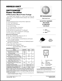 Click here to download MBRB20100CTT4G Datasheet