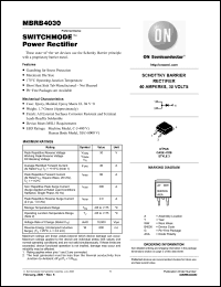 Click here to download MBRB4030 Datasheet