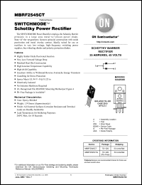 Click here to download MBRF2545CTG Datasheet