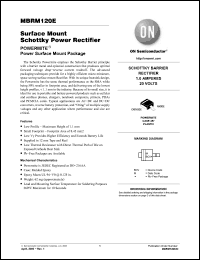 Click here to download MBRM120ET3G Datasheet