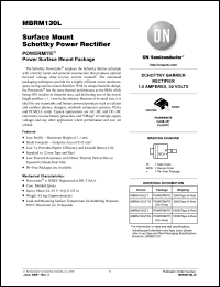 Click here to download MBRM130LT1G Datasheet