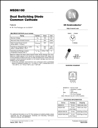 Click here to download MSD6100RLRAG Datasheet