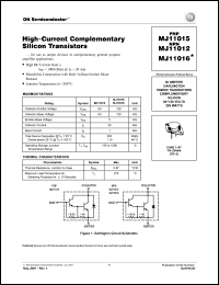 Click here to download MJ11012G Datasheet
