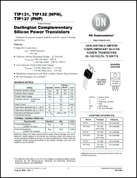 Click here to download TIP131G Datasheet