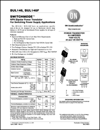 Click here to download BUL146G Datasheet