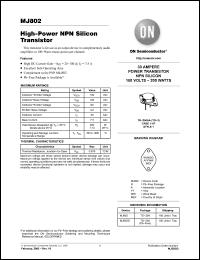 Click here to download MJ802G Datasheet