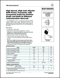 Click here to download MJE18004D2G Datasheet