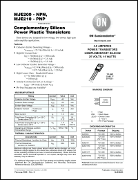 Click here to download MJE210TG Datasheet
