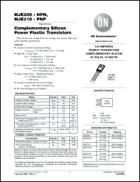 Click here to download MJE210G Datasheet