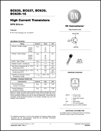 Click here to download BC635RL1 Datasheet