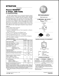 Click here to download MTB2P50ET4 Datasheet