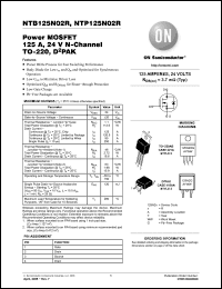 Click here to download NTB125N02RT4G Datasheet