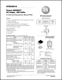 Click here to download NTB52N10 Datasheet