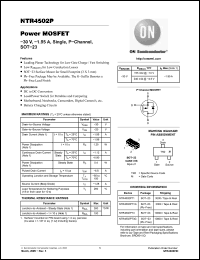 Click here to download NTR4502PT1 Datasheet