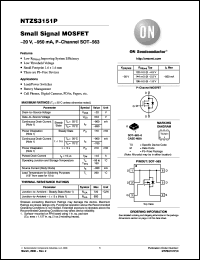 Click here to download NTZS3151PT5G Datasheet