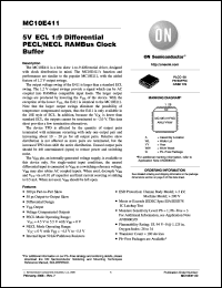 Click here to download MC10E411FNR2G Datasheet